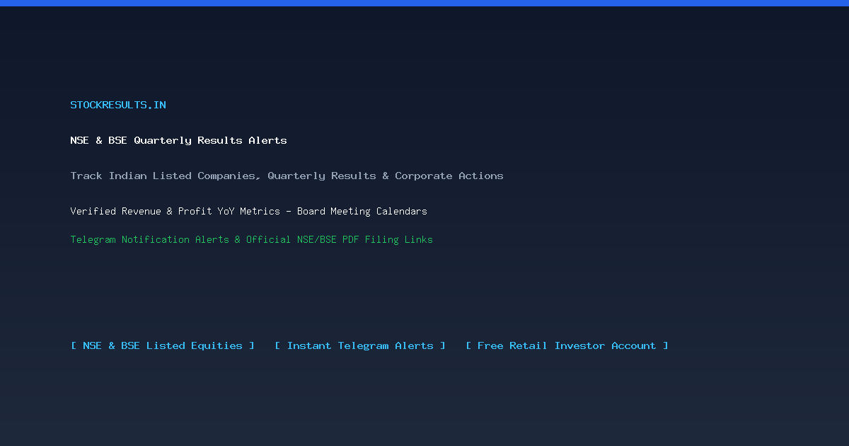 Upcoming Quarterly Results Calendar - Board Meetings | StockResults.in